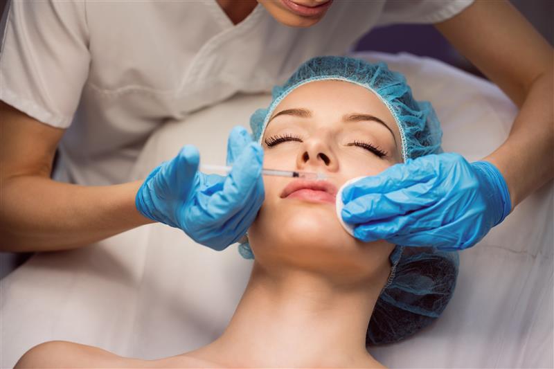 Dermal Filler Injection for Lip and Chin Enhancement